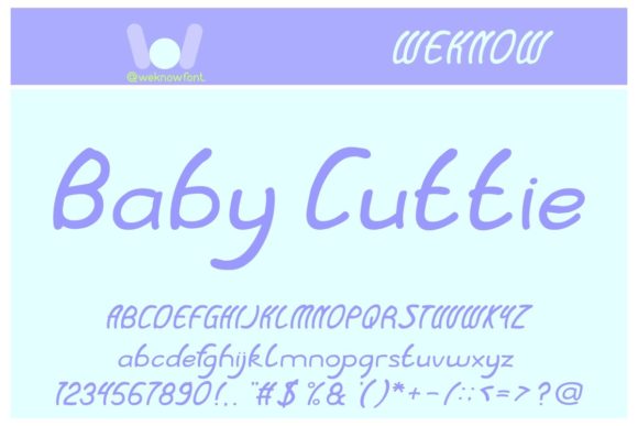 Baby Cuttie: A Font That Speaks
