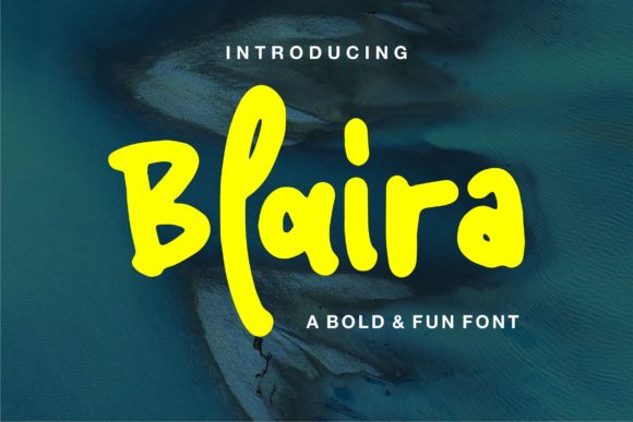 Blaira: A Cute Handwritten Font for Creative Projects