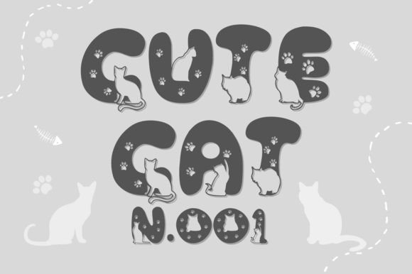Cute Cat N.001: A Playful Font for Marketers