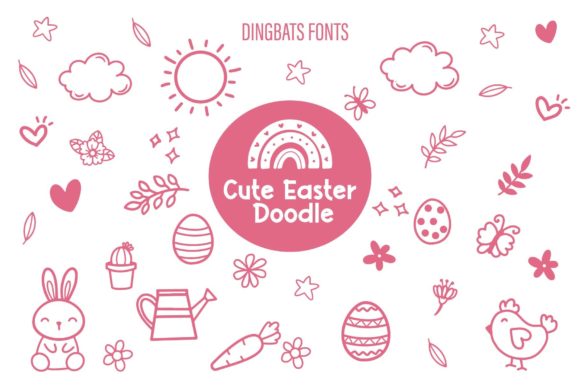 Cute Easter Doodle Font
