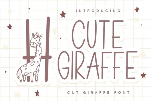 Cute Giraffe Font: Playful & Memorable