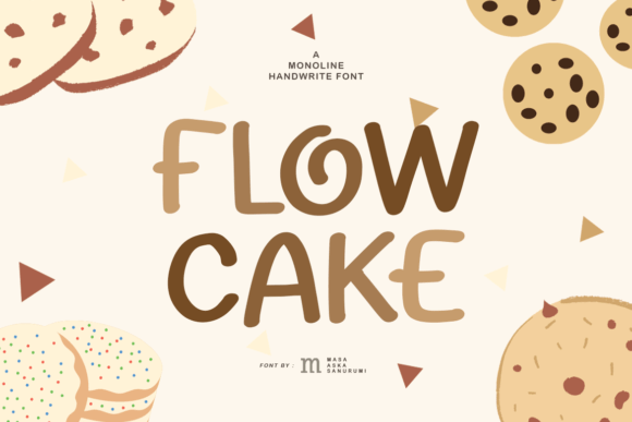 Flow Cake: A Playful Font for Creative Campaigns