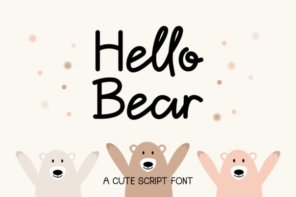 Hello Bear Font: A Delicate Script for Editorial Design