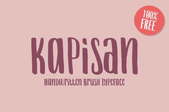 Kapisan: A Handwritten Font for Creative Marketing