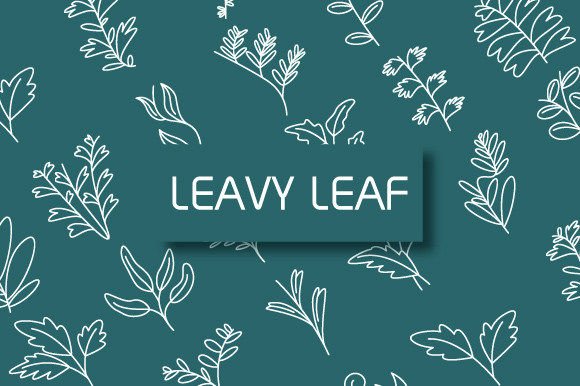 Leavy Leaf: A Leafy Typeface for Creative Projects