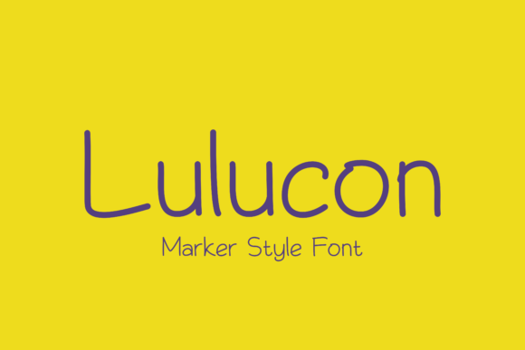 Lulucon: A Cute Handwritten Font for Creative Projects