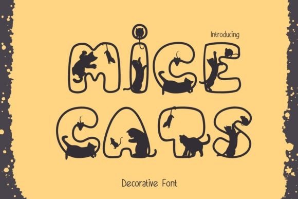 Mice Cats: A Cute Decorative Font