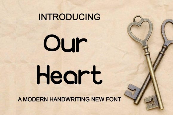 Our Heart Font: A Handwritten Touch for Editorial Design