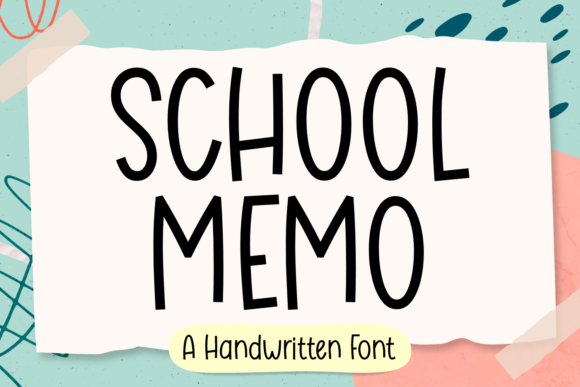 School Memo Font for Web Design