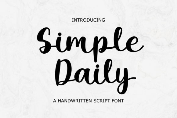 Simple Daily Font for Thoughtful Design