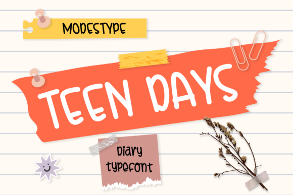 Teen Days: A Handwritten Font for Creative Projects