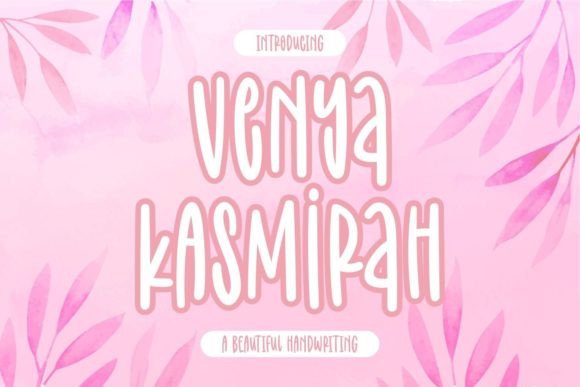 Venya Kasmirah Font for Creative Projects